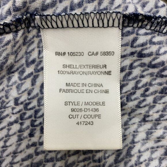 Joie Dalila blue and white geometric‎ Printed Strapless Maxi Dress - Picture 6 of 10